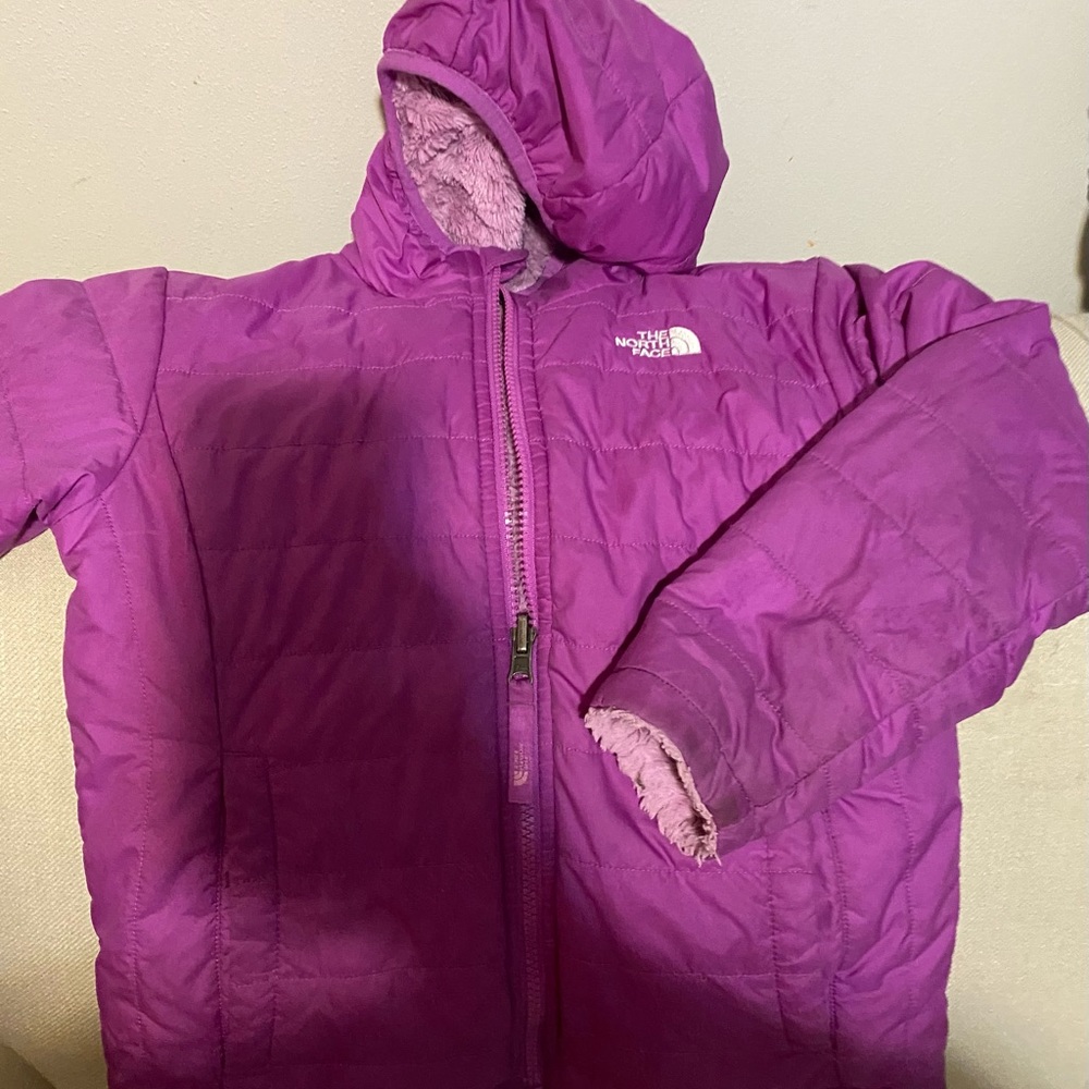 Girls Northface reversible winter coat